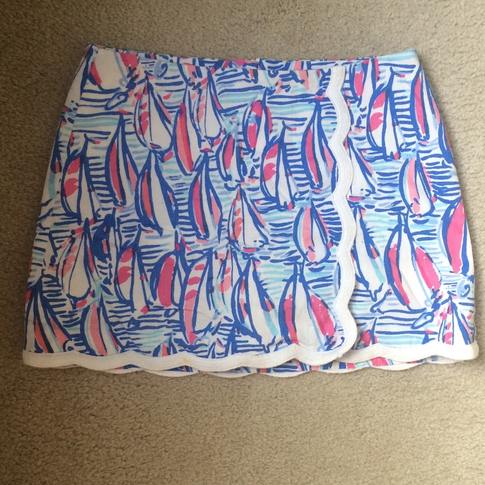 Lilly Pulitzer Red Right Return skirt/skort